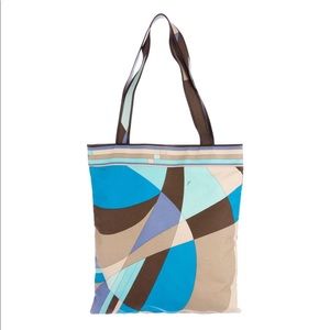 Emilio Pucci printed canvas tote.